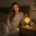 thumbnail image 5 of Small Table Lamp Flower Shaped Usb Powered Decorative Bedroom Night Light, 5 of 7