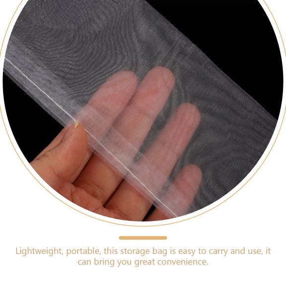 UPOUART 20pcs White Organza Drawstring Bags for Wedding Party Favors Gift Bags Decorative Pouches