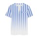 thumbnail image 5 of Plus Tamaño de las Mujeres Blusas, Cuello en V Casual Suelto Manga Corta Superior, Impresión Blusa Poliéster Spandex, 5 of 8