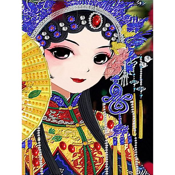 Ópera mujer diamante ilustraciones resina lienzo 5D DIY para sala de estar dormitorio decoración FLhrweasw Nuevo