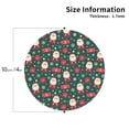 thumbnail image 2 of Fuzoiu Santa Claus Print Leather Coasters Set,Drink Coasters Set of 4,for Tabletop Protection, Durable PVC Coasters,Home Décor and Housewarming Gift-Round Shape, 2 of 6