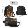 thumbnail image 2 of Logiee Cool Black Gold Dragon Print Insulated Lunch Bag for Women/Men, Reusable Lunch Box for Office Work School Picnic Beach,Leakproof Freezable Cooler Bag with Shoulder Strap, 2 of 7