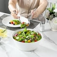 thumbnail image 7 of Serving Bowls, 105 OZ Large Salad Bowls Set of 2, Porcelain White Bowls for Kitchen, Deep Bowls for Salad, Soup, Pho and Fruit, Ceramic Serving Bowls for Party, Microwave Safe, Series Regular, 7 of 7