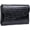 Black, variant on Cowhide Wallet for Women Small Trifold Wallet for Girls Students with Credit Card Holder