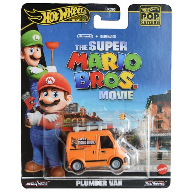 Furgoneta de fontanero Hot Wheels moldeada a escala 1:64 hecha en Tailandia