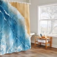 thumbnail image 6 of Abstract Waves Shower Curtains for Bathroom, Ocean Spray Beach Watercolor Surrealism Washable Fabric Shower Curtain with Hooks Waterproof Bathroom Decor Sets, 72 x 72 Inches, 6 of 9
