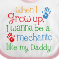 thumbnail image 4 of Inktastic Mechanic Like Daddy Boys or Girls Baby Bib, 4 of 4