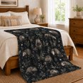 thumbnail image 6 of Woodland Opossums With Pine Sprigs, Detailed Woodland Animal Illustration for Opossum Enthusiasts, Just Because Gift, Cozy Flannel Blanket with Home Decor for Living Room and Bedroom, 6 of 7
