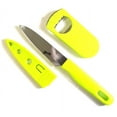 thumbnail image 2 of KITCHEN DIVA Sunshine Lime Green Set | Essential Culinary Tools | 8" Scissors, 6" Peeler, 8" Knife, Bottle Opener, 12" x 8.5" Cutting Board Included, 2 of 2