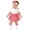 Q154 Red, variant on Curuila Newborn Baby Girls Romper Short Sleeve Plaid Print Crew Neck Bodysuits With Headbands Fashionable Soft Jumpsuit Blue Size 9-12 Months