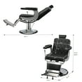 thumbnail image 6 of Canddidliike Leather Cushion Barber Salon Booster Chair for for Child Hair Cutting Styling, Black, 6 of 10