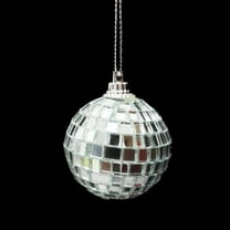 OUNONA  6 Pcs Mirror Ball Hanging Disco Balls Party Decorations Ornament Silver