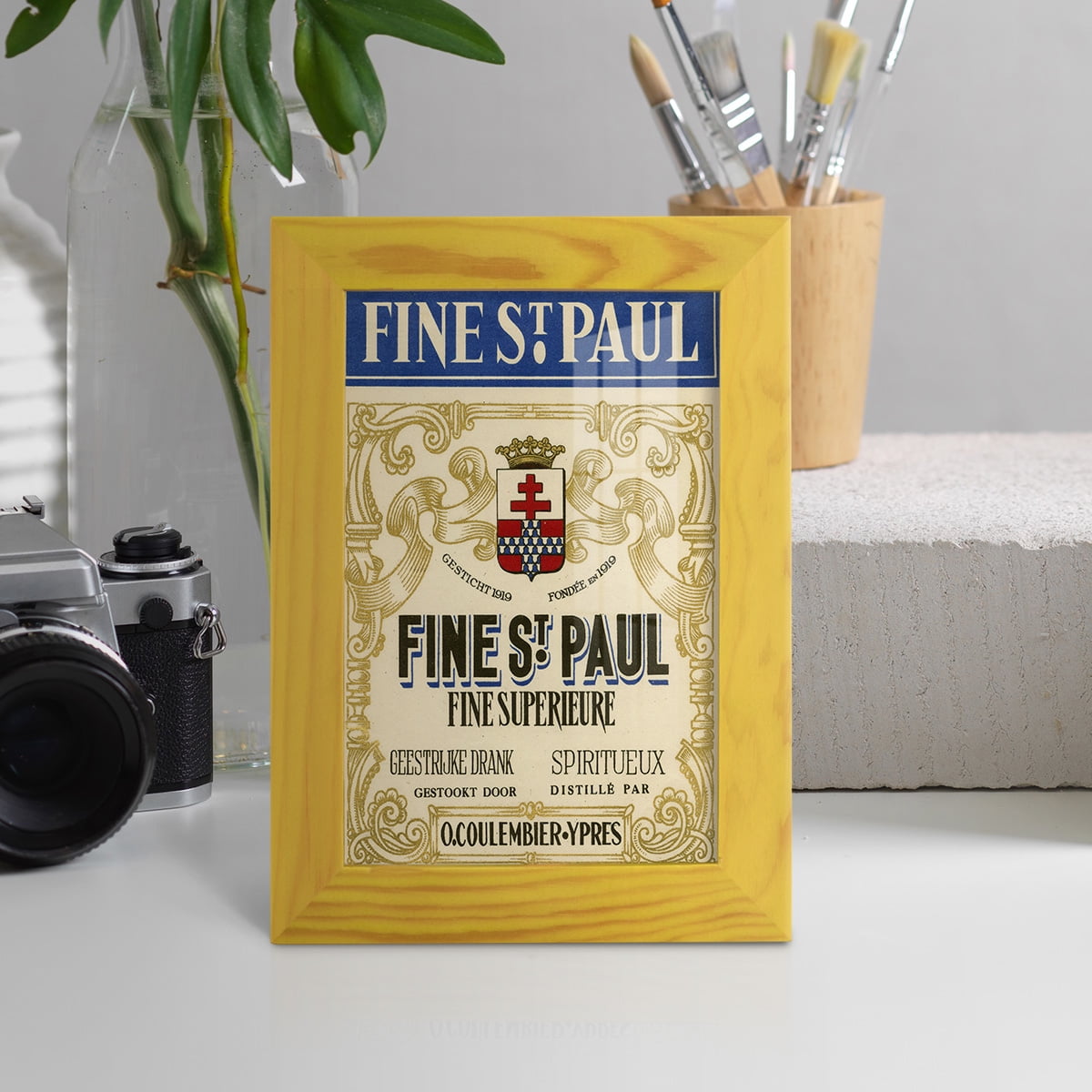 Fine St. Paul -Framed Print w/glass-Sunflower Yellow