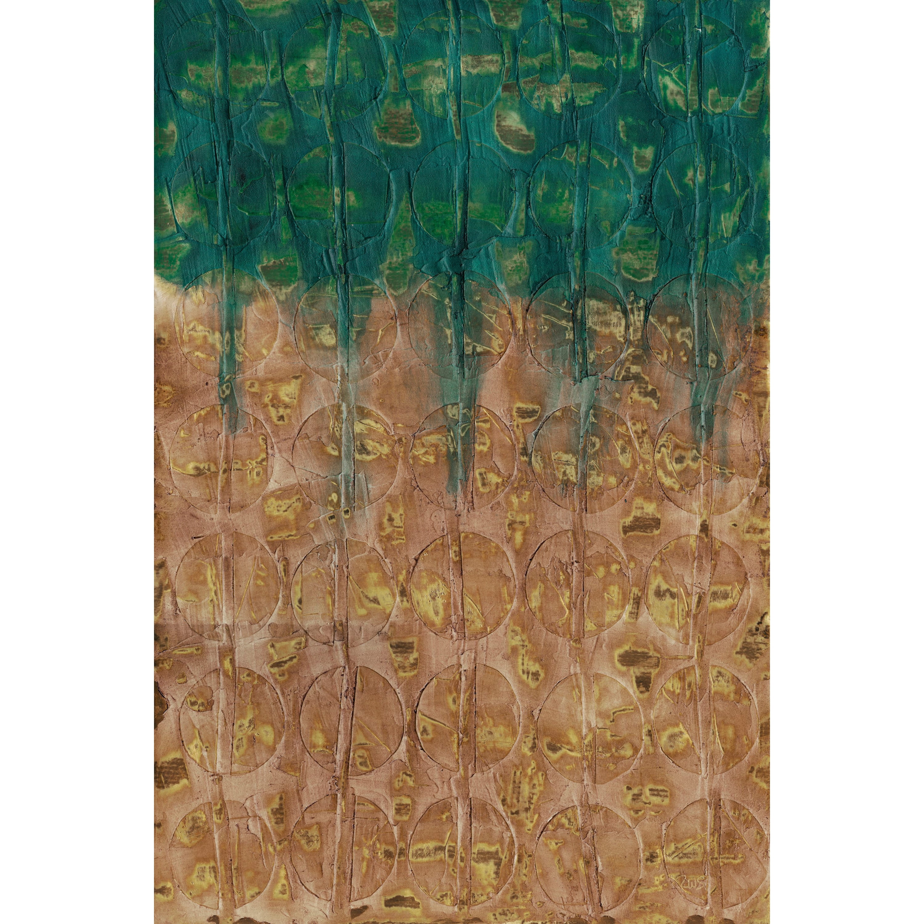 Marmont Hill "Gold Meadow" Painting Print on Wrapped Canvas