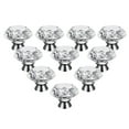 thumbnail image 1 of Shisuyan Round Faceted Drawer Knob Zinc Alloy Transparent 10Pcs, 1 of 6