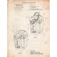 thumbnail image 2 of Borders, Cole 15x18 White Modern Wood Framed Museum Art Print Titled - PP907-Vintage Parchment Keurig Patent Poster, 2 of 4