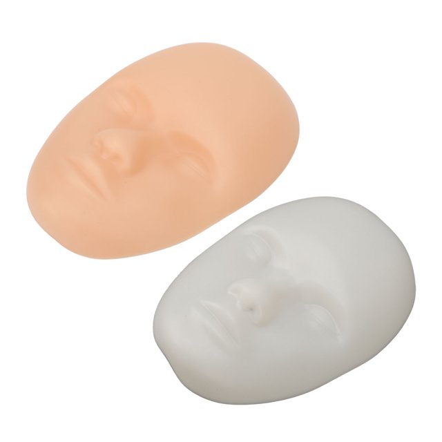 Piel de entrenamiento facial piel de práctica semipermanente artificial Paquete independiente de cabeza Espesar 3D para tatuador para tienda ANGGREK Otros