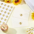 thumbnail image 3 of 504Pcs Gold Bee Stickers Embossed Envelope Seals Self-Adhesive Insect Bees Sticker Gold Foil Paper Labels Decals for DIY Photo Album Envelope Invitation Card Diary Scrapbook Decoration Golden, 3 of 9