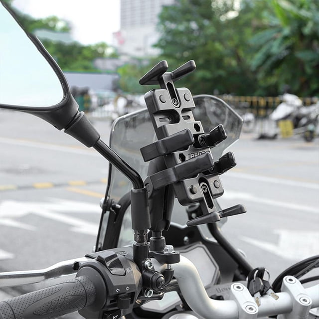 Soporte de metal para motocicleta Shamjiam Soporte para teléfono de motocicleta
