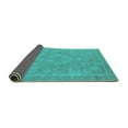 thumbnail image 2 of Ahgly Company Indoor Square Oriental Turquoise Blue Industrial Area Rugs, 8' Square, 2 of 4