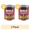 (2 pack) Wolf Brand Chili With Beans, 24g Protein Per Serving, 15 oz. Can