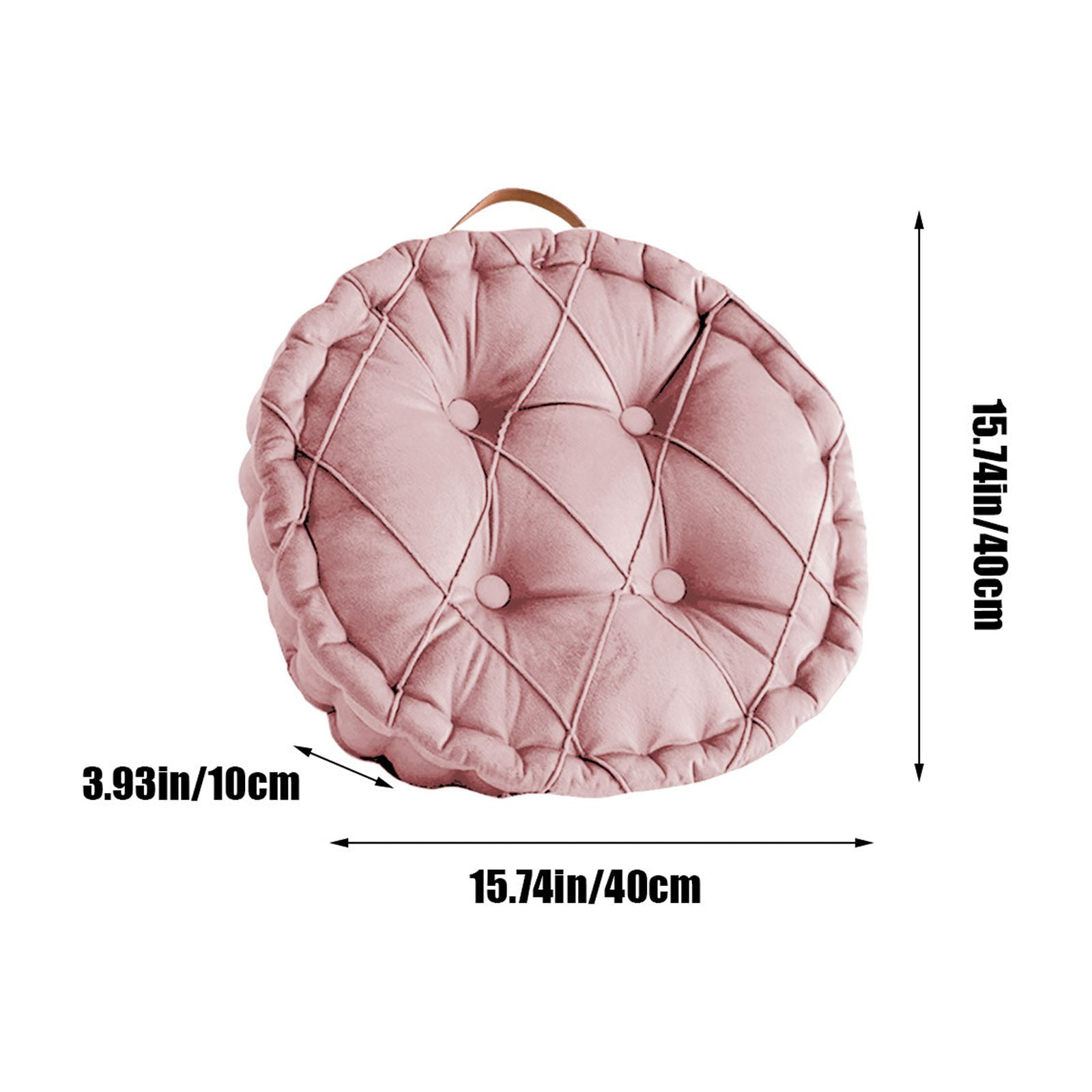 Outdoor Chair Cushion 40x40x10 cm Solid Color Padded Seat Cushion for Patio Dining and Kitchen Chairs with High-Density Foam Filling