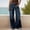 Blue, variant on Women’s Casual Loose Wide-Leg Cropped Jeans