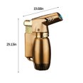 thumbnail image 3 of Tuitoonm Outdoor Windproof Lighter Torch Lighter Three Jets Flame Cigars Lighter For Camping Hiking Adventure Super Strong Blue Flame Torch, 3 of 5