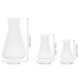 thumbnail image 4 of HONMEET Conical Flask PP Transparent with Embossed Scale for Lab 6Pcs, 4 of 6
