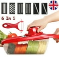 thumbnail image 2 of Multifunctional Mandoline Slicer Set Manual Kitchen Fruits Vegetables Blades 长尾关键字: Tool Grater Dicer Convenient Interchangeable Blades, 2 of 9