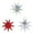 Red*Camouflage*Silver, variant on 9-Pointed Black Paper Star Hanging Decorations, 12 Inch Christmas Birthday Home Holiday Decor, Set of 5 Intricate Cut-Out Paper Stars for Wall or Ceiling