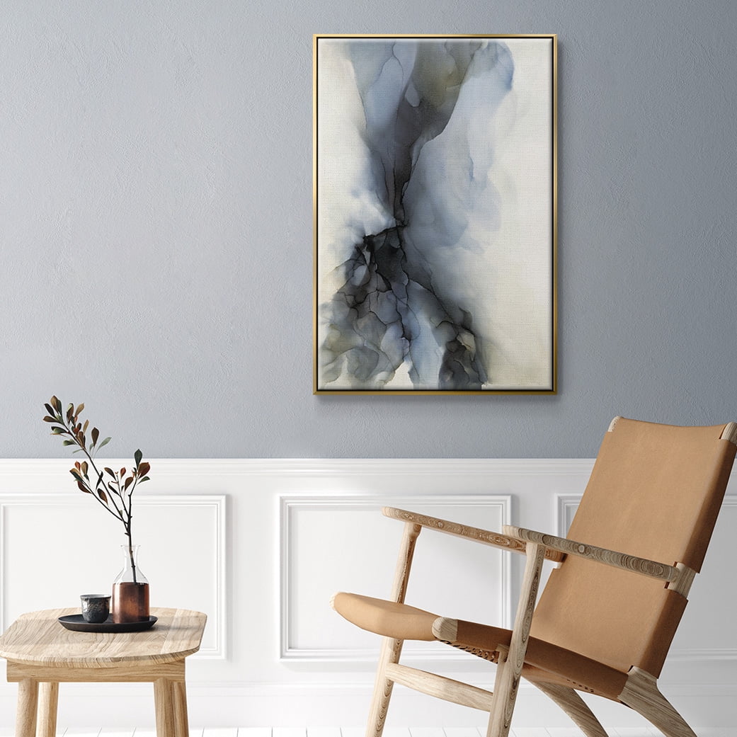 Low Tide Framed Premium Gallery Wrapped Canvas - Ready to Hang - 27 x 41 - Gold Floating Frame