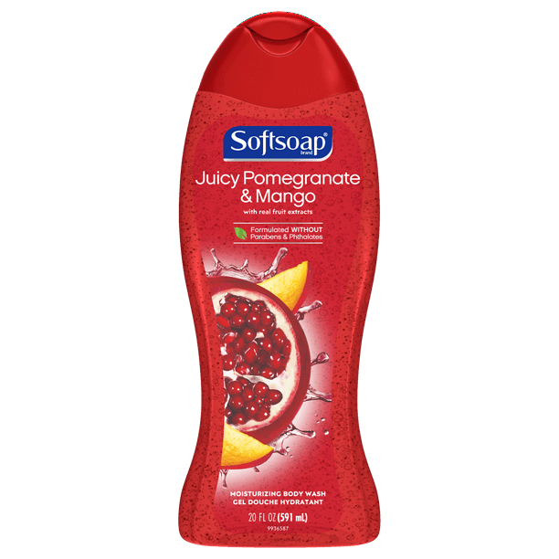 Softsoap Moisturizing Body Wash, Pomegranate and Mango, 20 fl oz