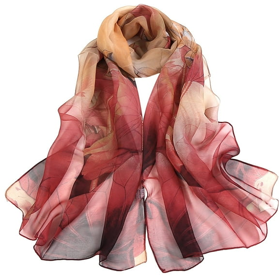 FADAACAI Women Scarves Summer Scarf for Women Lightweight Women Scarf Scarves for Women Lightweight Women's Summer Scarf Beach Scarf Long Thin Scarf Pink