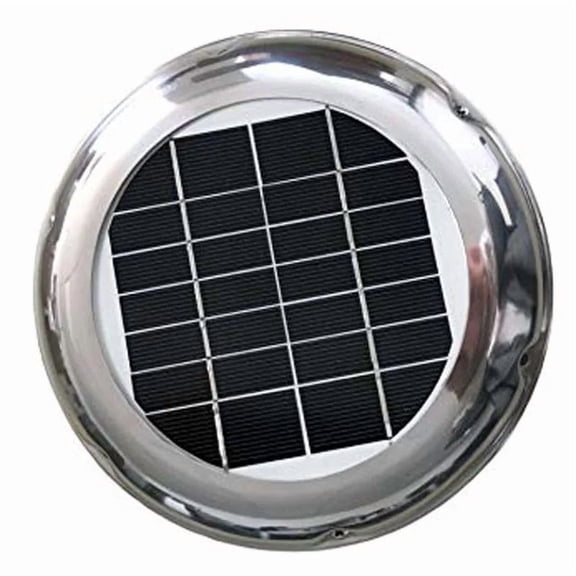 2.5W Stainless Steel Roof Solar Vent Fan Exhaust Ventilation 60CFM Waterproof for RV Boat Container Greenhouse Toilet ,High Performance