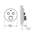 thumbnail image 6 of Grohe 29 160 Smartcontrol Dual Function Thermostatic Valve Trim Only - White, 6 of 6