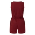 thumbnail image 4 of Women Sleeveless Wide Leg Jumpsuit Polyester Spandex for Beach and Pool, 4 of 4