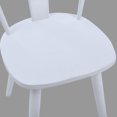 thumbnail image 4 of Duhome Dining Chairs Set of 2 Wood Dining Room Chair Windsor Chair for Kitchen, Farmhouse Chairs Slat Back, White, 4 of 9