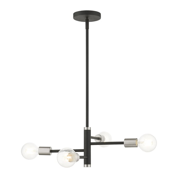 Livex Lighting - Bannister - 4 Light Chandelier in Mid Century Modern Style - 18