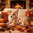 thumbnail image 5 of Thanksgiving Day Dog Shirts, Fall Pumpkin Turkey Tank Tops for Small Medium Dogs, Vests for Cats Puppies (White, X-Large), 5 of 7