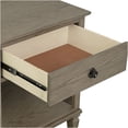 thumbnail image 6 of JERFIT Victoria Industrial Nightstand, Reclaimed Wood Look Bedside Table with Drawer and Shelf, Grey Oak Finish, 6 of 10