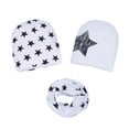 thumbnail image 1 of FRSASU Clearance 3Pc Toddler Baby Autumn Winter Hat Cap Stars Prints Hats Kids Scarf Collars Sets, 1 of 1