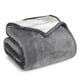 thumbnail image 1 of Bare Home Manta de Cama de Felpa Sherpa Mullida y Suave, Reversible, Liviana, Tamaño King, Gris, 1 of 6