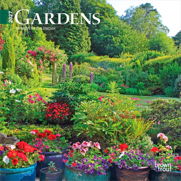 Gardens | 2027 7x14" (Hanging) Mini Wall Calendar | BrownTrout
