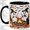 Black, variant on Campfire Ghost Accent Mug, 11oz Ceramic Coffee Cup for Halloween