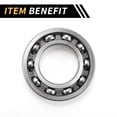 thumbnail image 6 of Unique Bargains Universal Deep Groove Ball Bearings Scooter Skateboard Wheel 45x85x19mm Lubricated Bearings Open Type Silver Tone 1 Pcs, 6 of 6