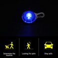 thumbnail image 4 of Clip de collar de luz LED de 2 piezas Collar de luz de seguridad LED Impermeable Perro y gato Colgante Luz nocturna (Azul), 4 of 5