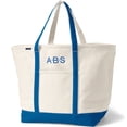 thumbnail image 4 of Lands' End Canvas Carry-All Tote Bag, Open Top, Snap Closure Pocket, Key Ring, Reinforced Handles and Base, 100% Cotton, 4 of 4
