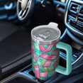 thumbnail image 6 of Breast Cancer Tumbler with Handle and Lid,40oz Double Wall Vacuum Insulated Tumbler,Cups Gift for Women and Men, 6 of 7