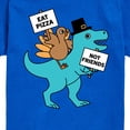 thumbnail image 3 of Instant Message - Eat Pizza Turkey Dino - Toddler & Youth Short Sleeve Graphic T-Shirt, 3 of 6